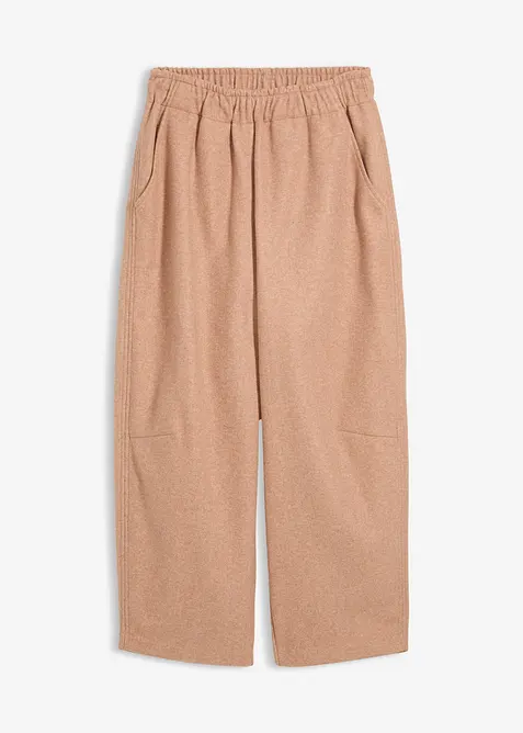 Barrel bukse i ullstil, bonprix