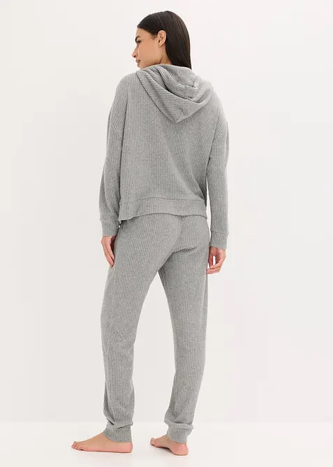 Loungewear-kosedress i mykt ribbemateriale, oversized, bonprix