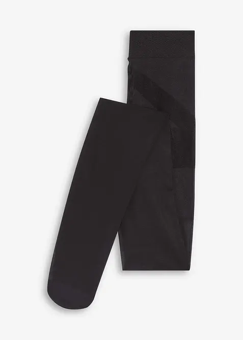 Ugjennomsiktig strømpebukse med push up-effekt + Belly Control + komfortlinning + kompresjon, 50 DEN, bonprix