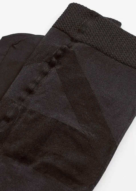 Halvtransparent strømpebukse med komfortkanter og lett kompresjon, 30 DEN, bonprix