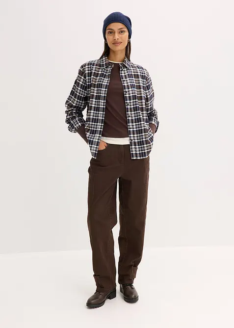 Flanellskjorte av 100% bomull, bonprix