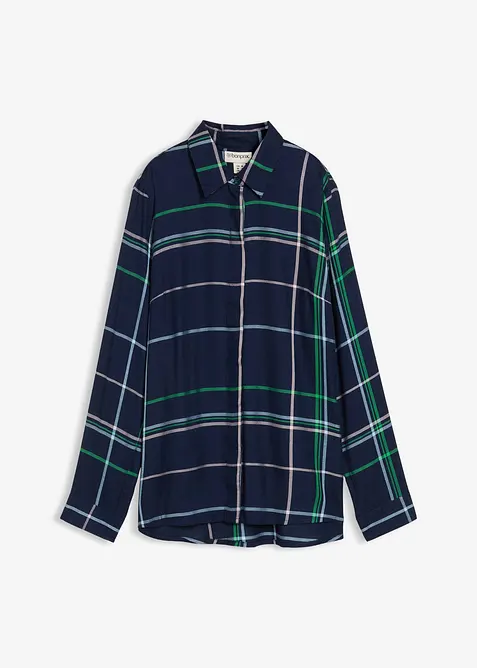 Lang bluse i lett viskose, bonprix