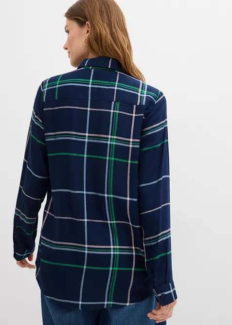 Lang bluse i lett viskose, bonprix