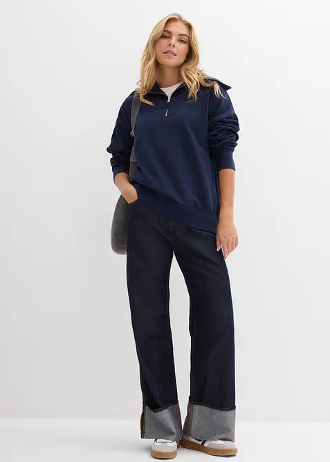 Sweatshirt i myk bomullsmiks, bonprix