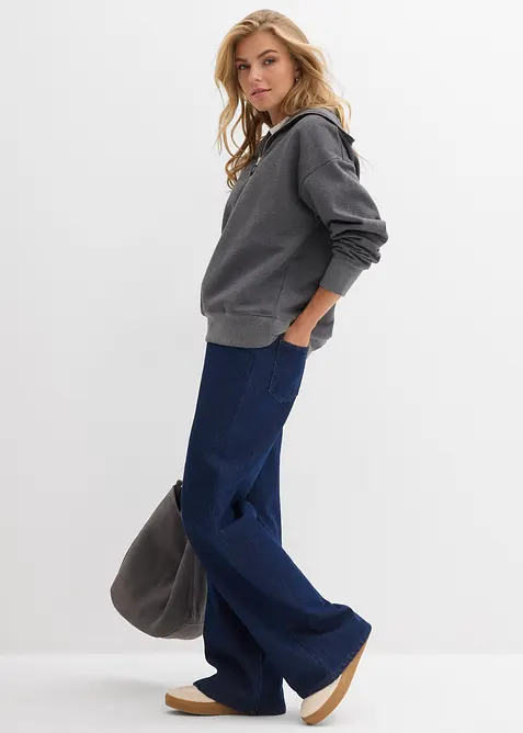 Sweatshirt i myk bomullsmiks, bonprix