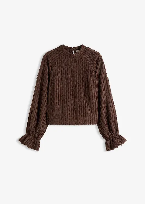 Bluse av strukturert materiale, bonprix