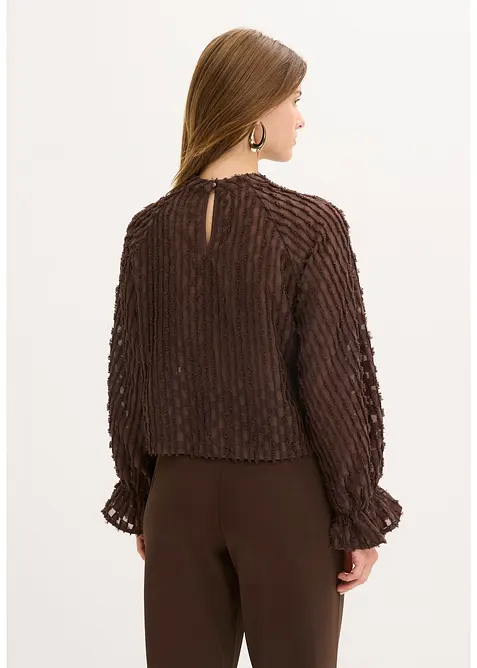 Bluse av strukturert materiale, bonprix