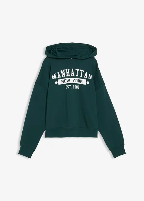 Oversized hettegenser i 100% bomull, bonprix