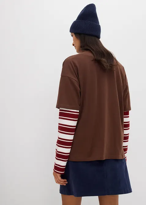 Oversized T-skjorte i 100% økologisk bomull, bonprix