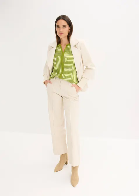 Langermet topp av viskose, bonprix