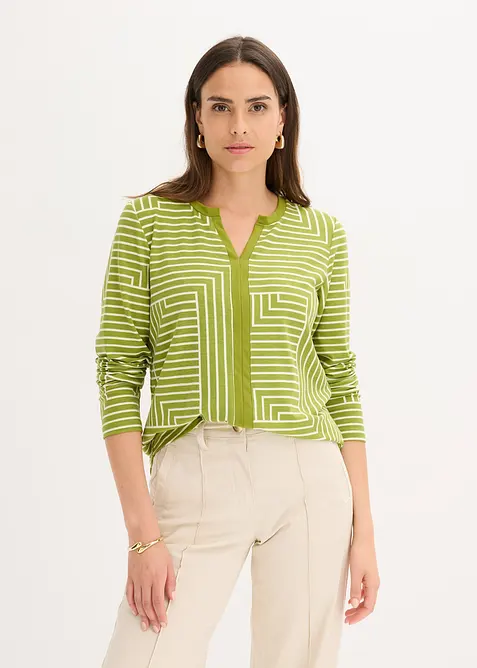 Langermet topp av viskose, bonprix