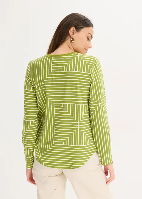 Langermet topp av viskose, bonprix