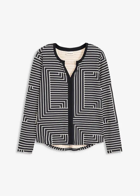 Langermet topp av viskose, bonprix