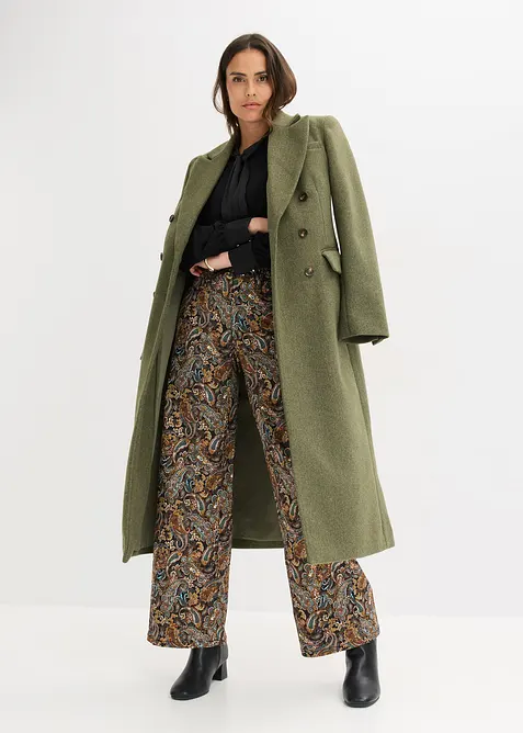 Topp med viskose og satengsløyfe, bonprix