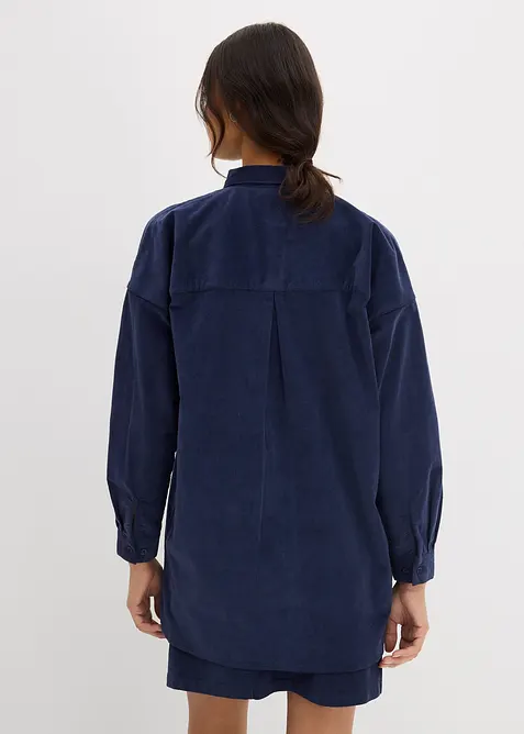 Oversized skjorte i kordfl&oslash;yel, bonprix