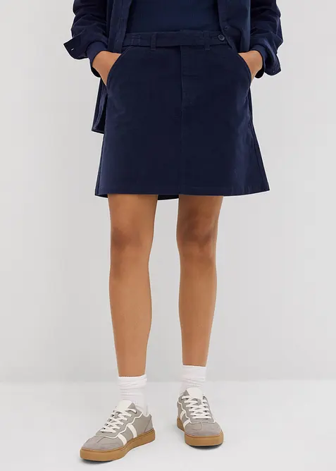 Kort skj&oslash;rt i kordfl&oslash;yel, bonprix