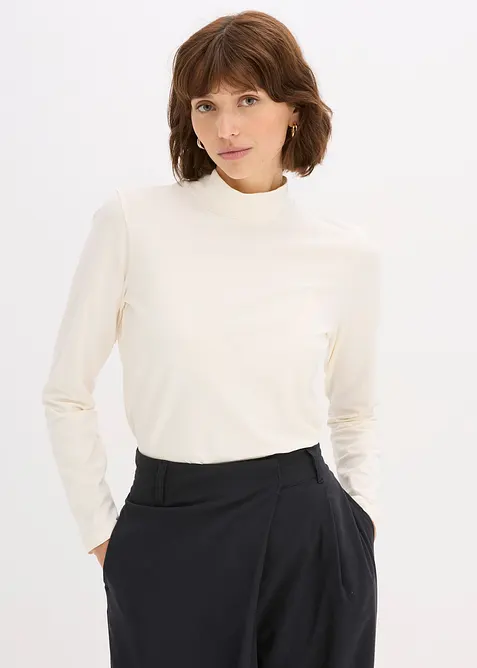 Langermet, figurn&aelig;r topp, bonprix