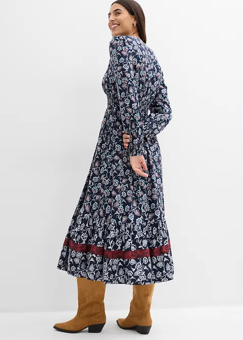 Maxikjole i lett viskose, bonprix