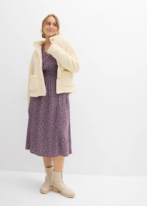 Midikjole i lett viskose, bonprix