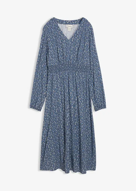 Midikjole i lett viskose, bonprix