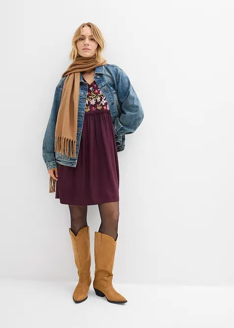 Tunikakjole i lett viskose, bonprix