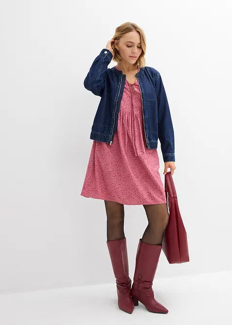 Tunikakjole i lett viskose, bonprix