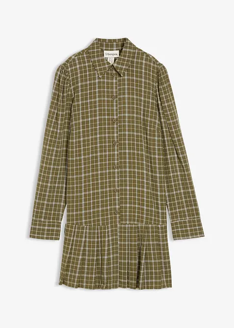 Skjortekjole med rutemønster, bonprix