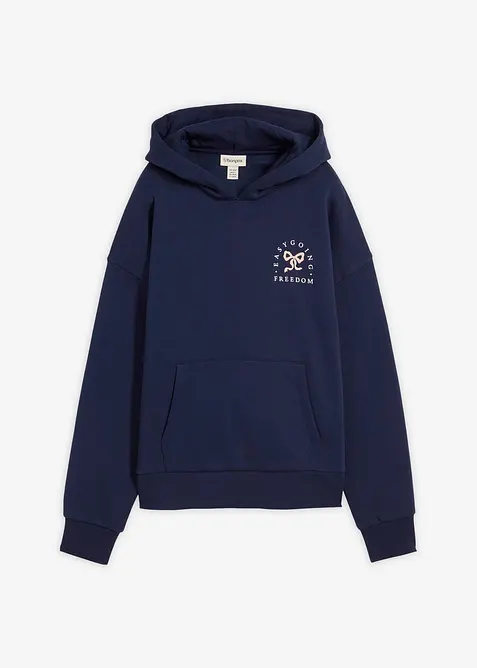 Oversized hettegenser i bomullsmiks, bonprix