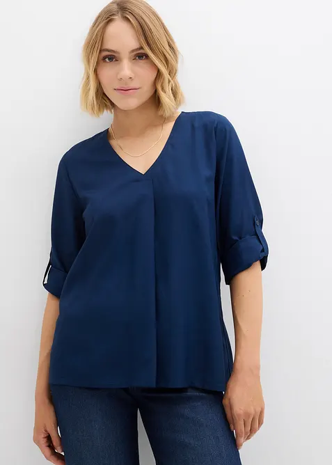 Slip on-bluse i lett viskose, bonprix