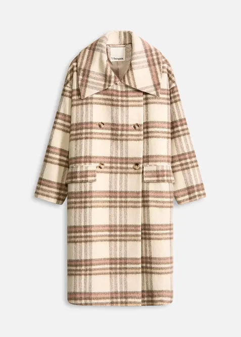 Oversized kåpe i myk ullmiks, bonprix