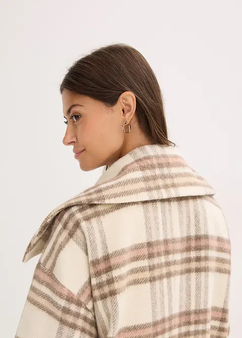 Oversized kåpe i myk ullmiks, bonprix