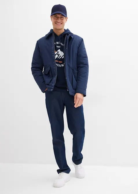 Langermet hettegenser av 100% økologisk bomull, bonprix