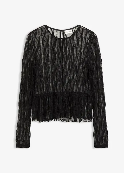 Langermet topp i blondemateriale, bonprix