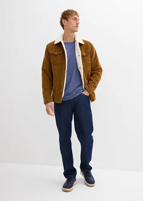 Langermet shirt i 100% økologisk bomull (2-pack), bonprix