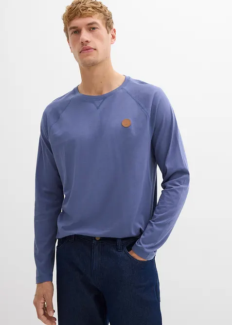 Langermet shirt i 100% økologisk bomull (2-pack), bonprix