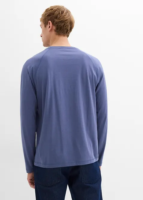 Langermet shirt i 100% økologisk bomull (2-pack), bonprix