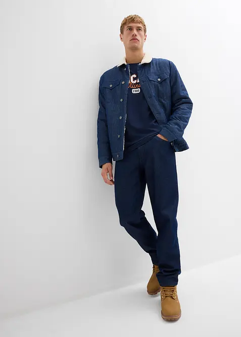 Langermet shirt i 100% økologisk bomull (2-pack), bonprix