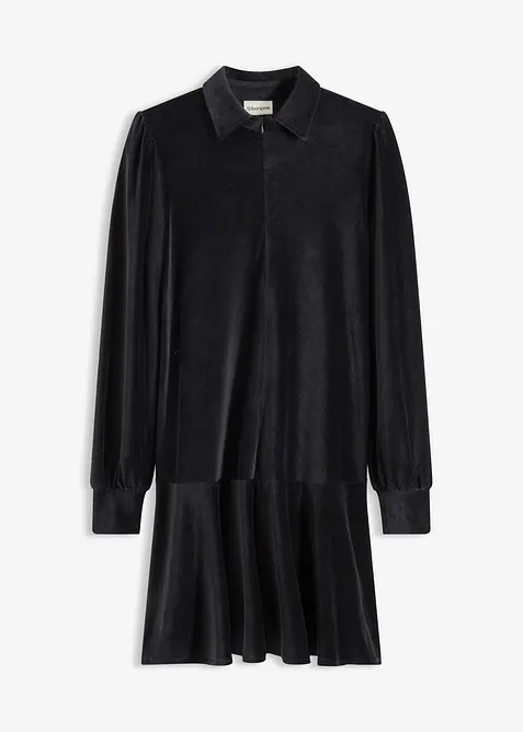 Kort kordfløyelkjole, bonprix