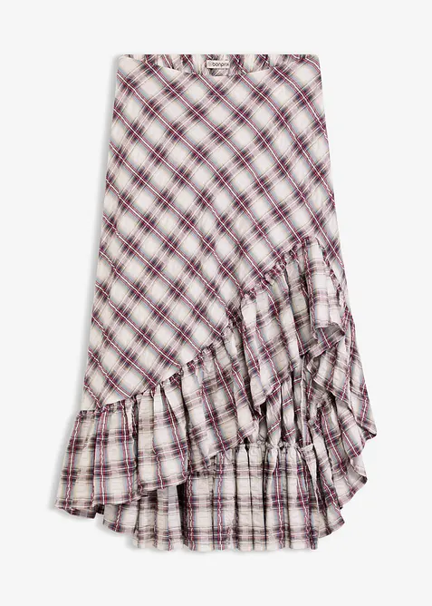 Skjørt med asymmetrisk fald, bonprix