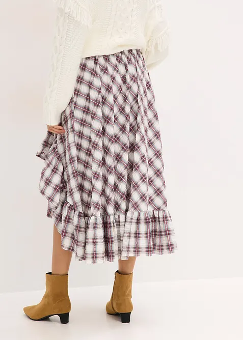 Skjørt med asymmetrisk fald, bonprix