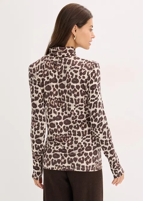 Langermet topp av myk viskosemiks, bonprix