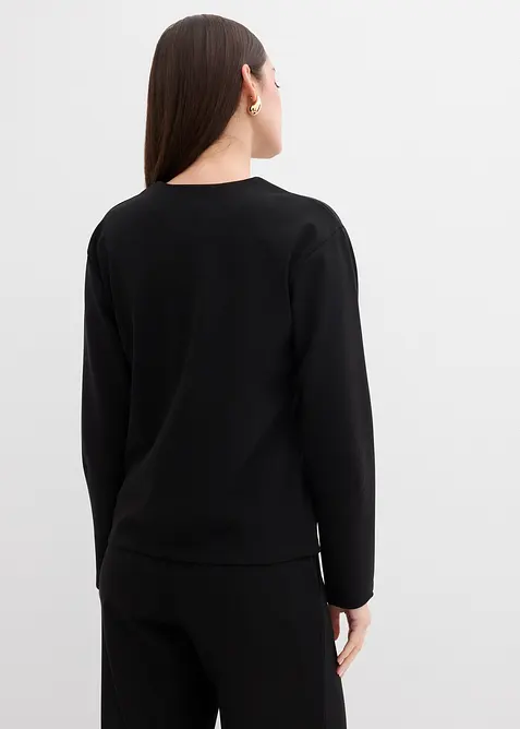 Langermet topp i Punto di Roma-materiale, bonprix