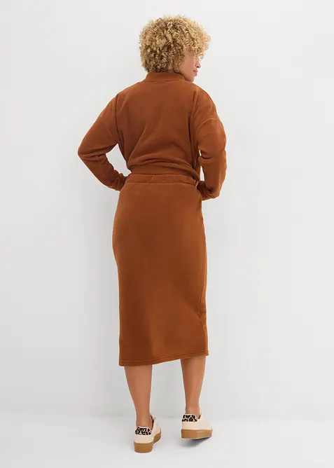 Midiskj&oslash;rt i polarfleece, bonprix