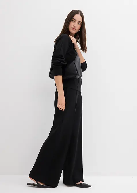 Langermet topp i Punto di Roma-materiale, bonprix