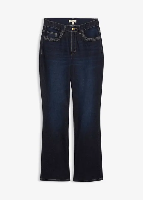Straight Jeans High Waist med lommedetaljer, bonprix