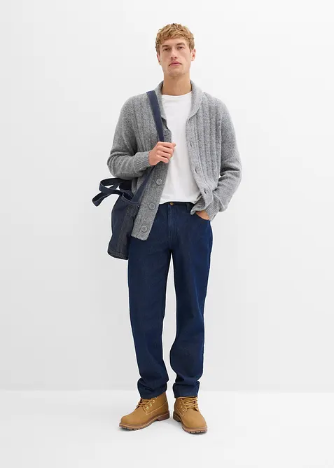 Relaxed Fit-jeans i 100% økologisk bomull, Straight, bonprix