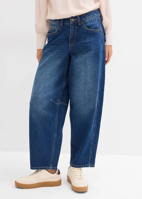 Ballong-jeans Mid Waist, bonprix