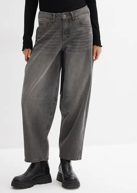 Ballong-jeans Mid Waist, bonprix