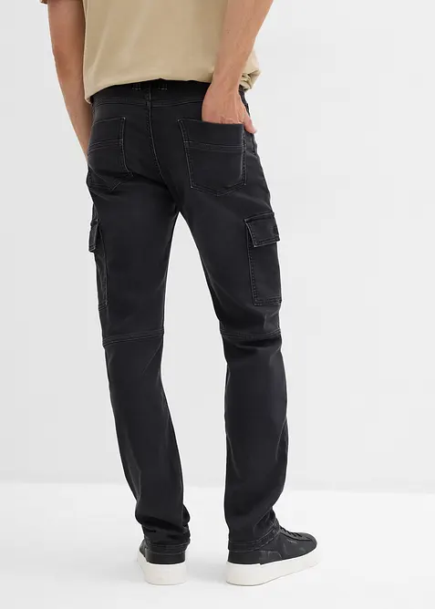 Regular Fit-joggejeans i cargomodell med komfortlinning, Straight, bonprix