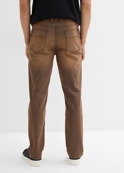 Classic fit-jeans i lett materiale med stretch, komfortlinning og vintage-vask, bonprix